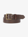 Brave Duccio belt in brown with antique gold buckle