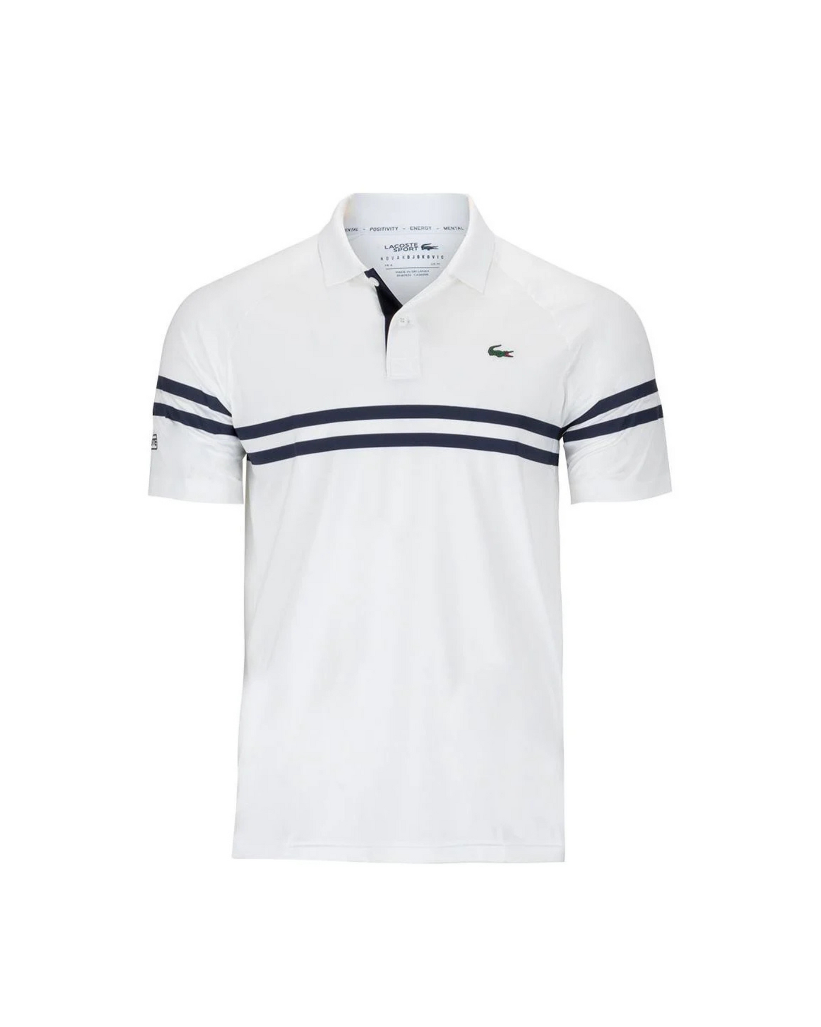 Lacoste Novak Djokovic Tech Jersey Polo - White – manhattan casuals Lacoste Novak Djokovic Tech Jersey Polo - White – manhattan casuals