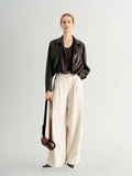 Meilleur Moment Faux Leather Jacket in Dark Maroon