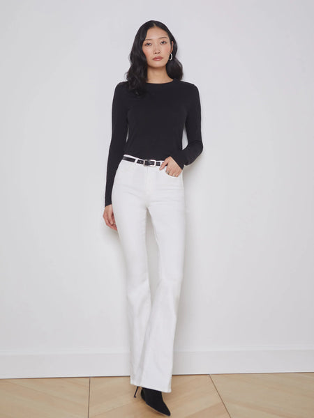 L'AGENCE Tess Crew Neck L/S in Black