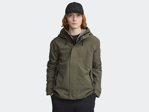 Canada Goose Men's Rupert Rain Jacket Black Label - Smokey Sage