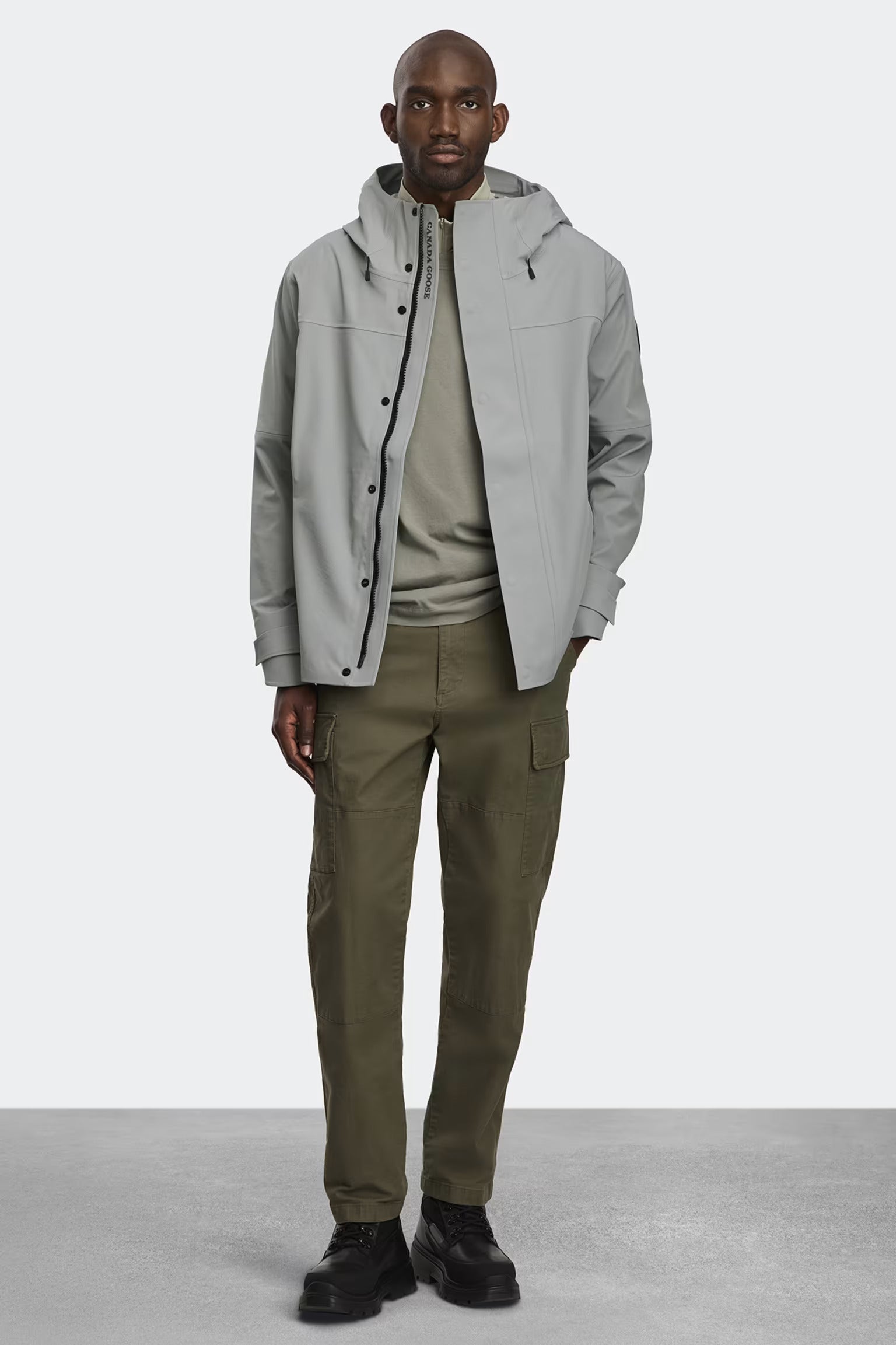 Canada Goose Men's Rupert Rain Jacket Black Label - Stratus Grey