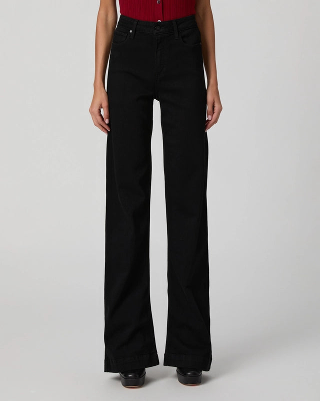 Paige Leenah 32" Wide Leg Jean in Black Shadow