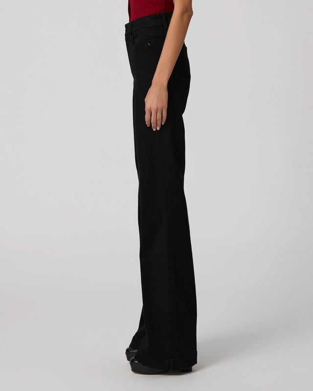 Paige Leenah 32" Wide Leg Jean in Black Shadow