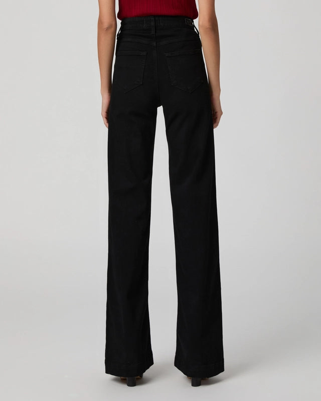 Paige Leenah 32" Wide Leg Jean in Black Shadow