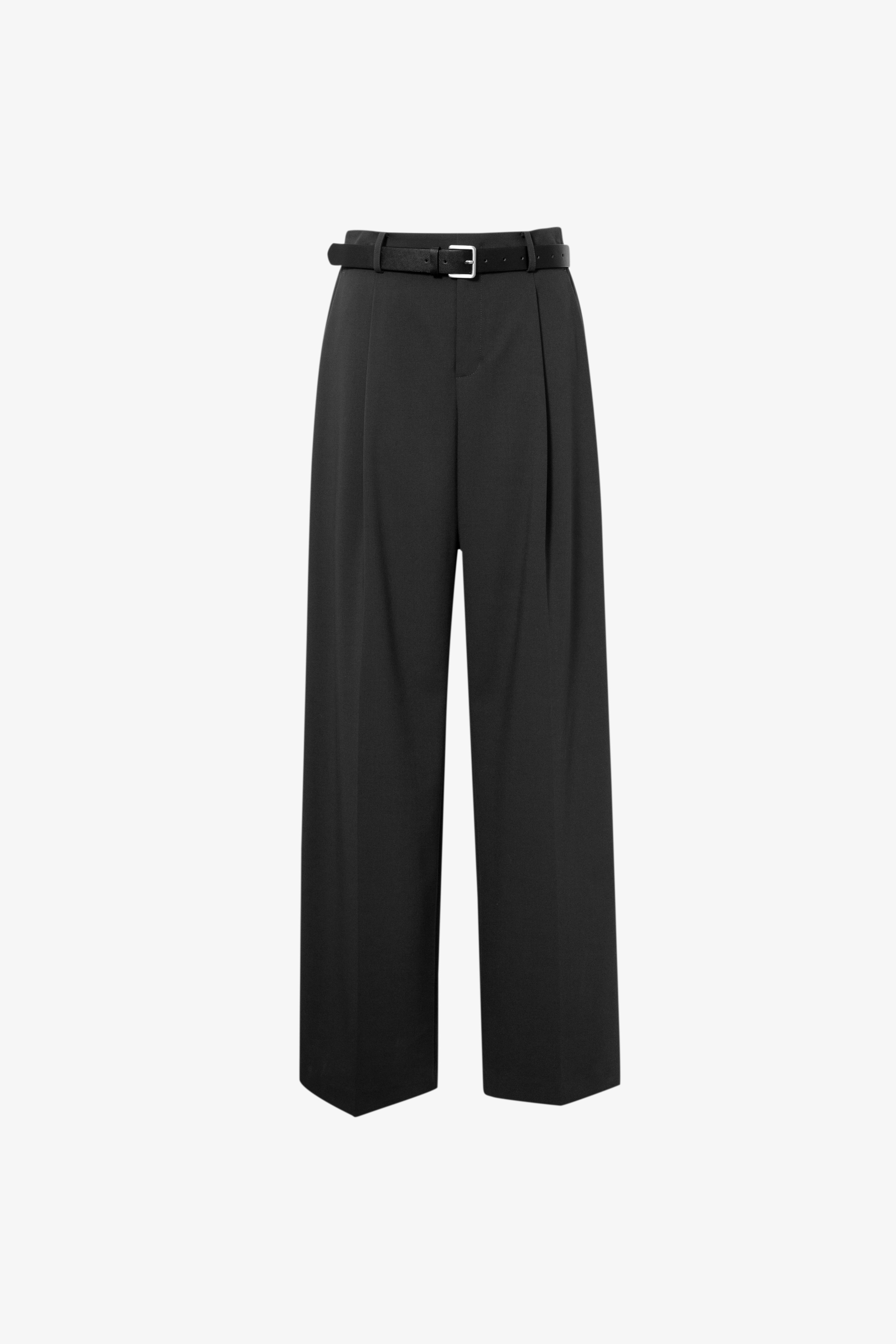 Meilleur Moment Pleated Pants in Dark Brown