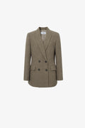 Meilleur Moment Wool Blend Blazer in Brown
