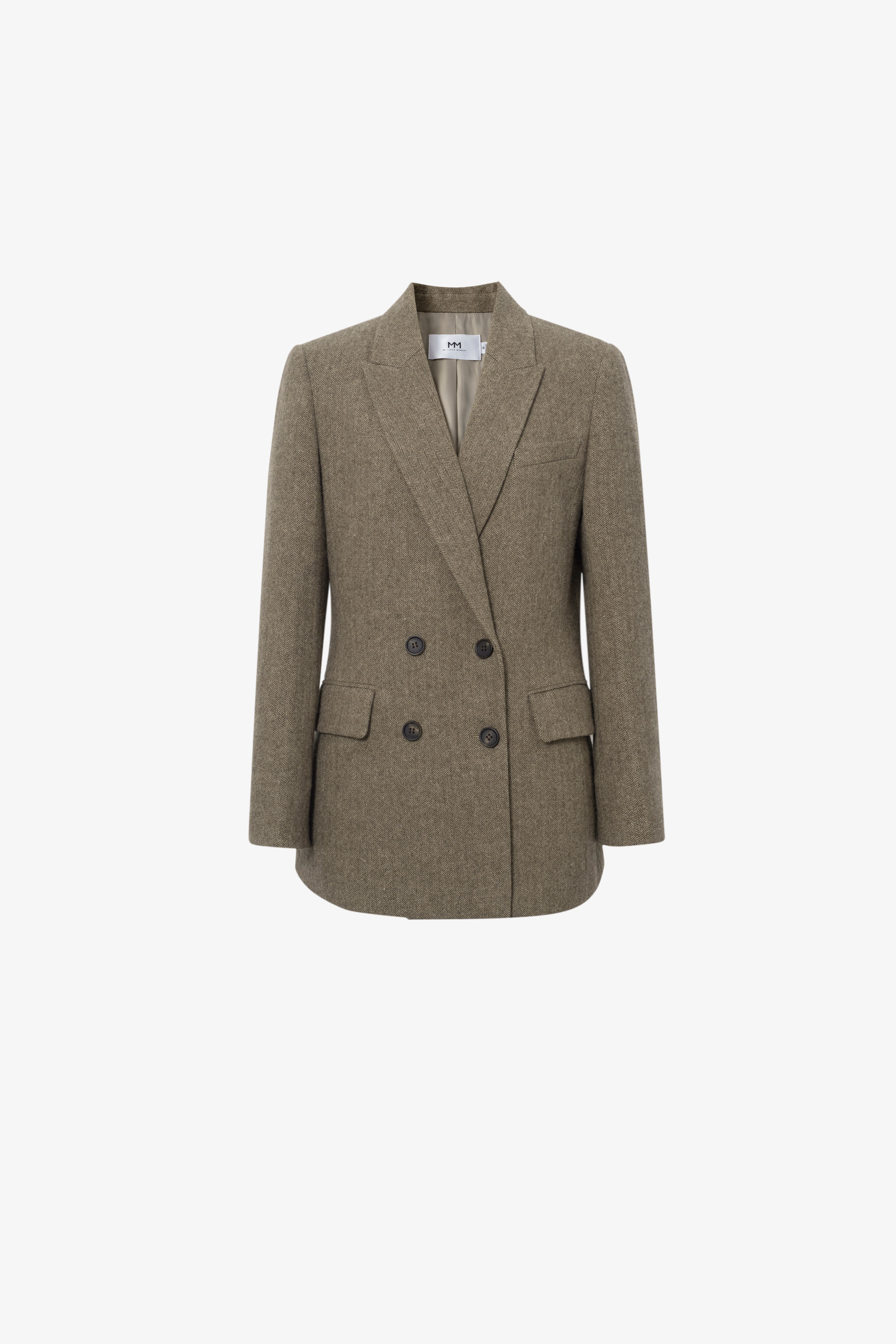 Meilleur Moment Wool Blend Blazer in Brown