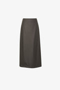 Meilleur Moment Faux Leather Skirt in Dark Brown