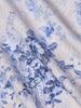 L'AGENCE Sutton Beaded Strap Gown in Ivory/Blue Watercolour Paisley