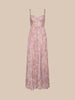 L'AGENCE Rosette Maxi Dress in Mauve/Multi Traditional Paisley