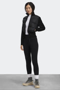 Canada Goose Women's HyBridge Wide Quilt Knit Jacket Tonal Disc - Black