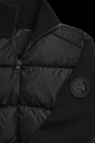 Canada Goose Women's HyBridge Wide Quilt Knit Jacket Tonal Disc - Black
