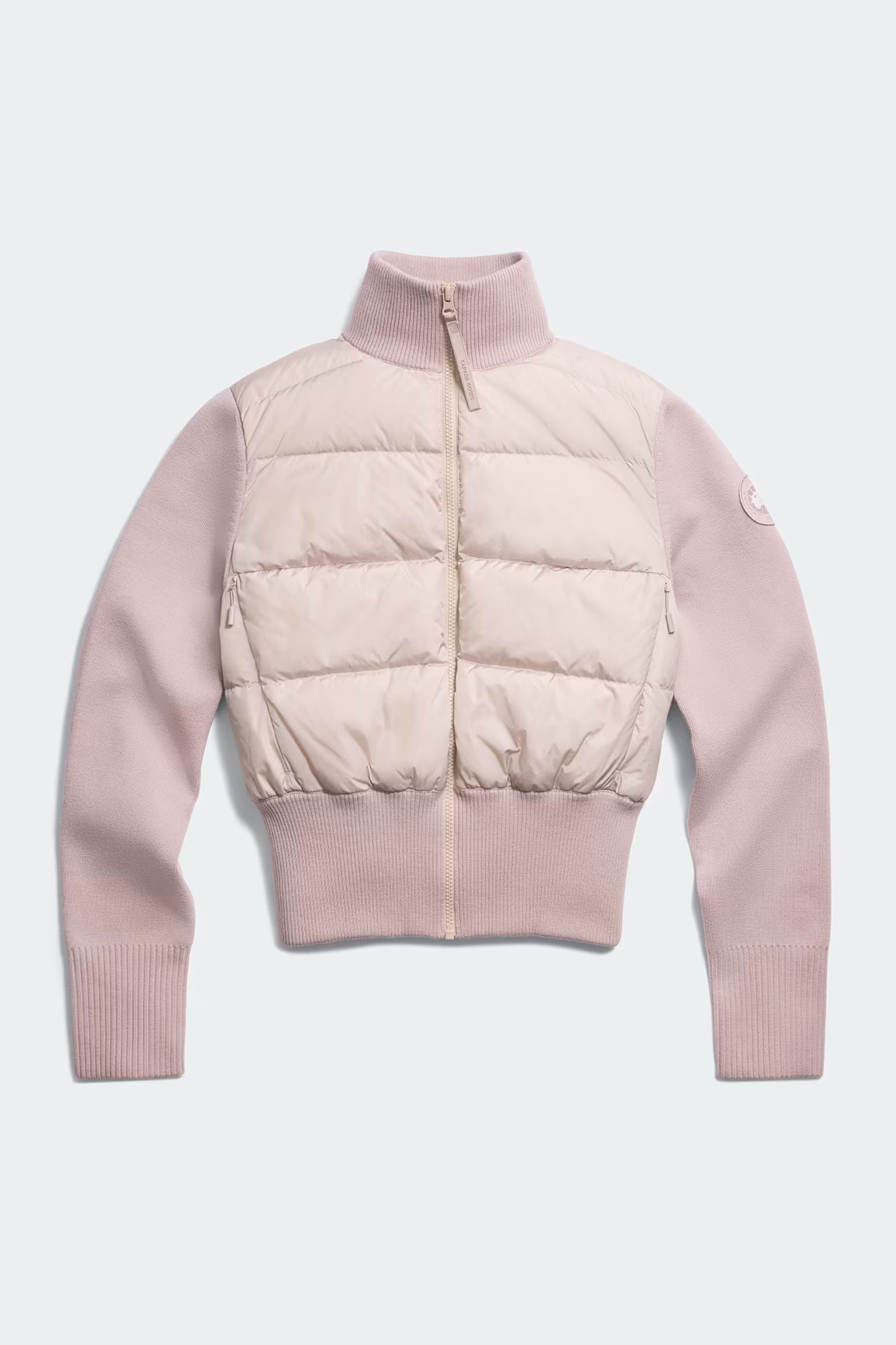 Canada Goose Women's HyBridge Wide Quilt Knit Jacket TD - Lucent Rose