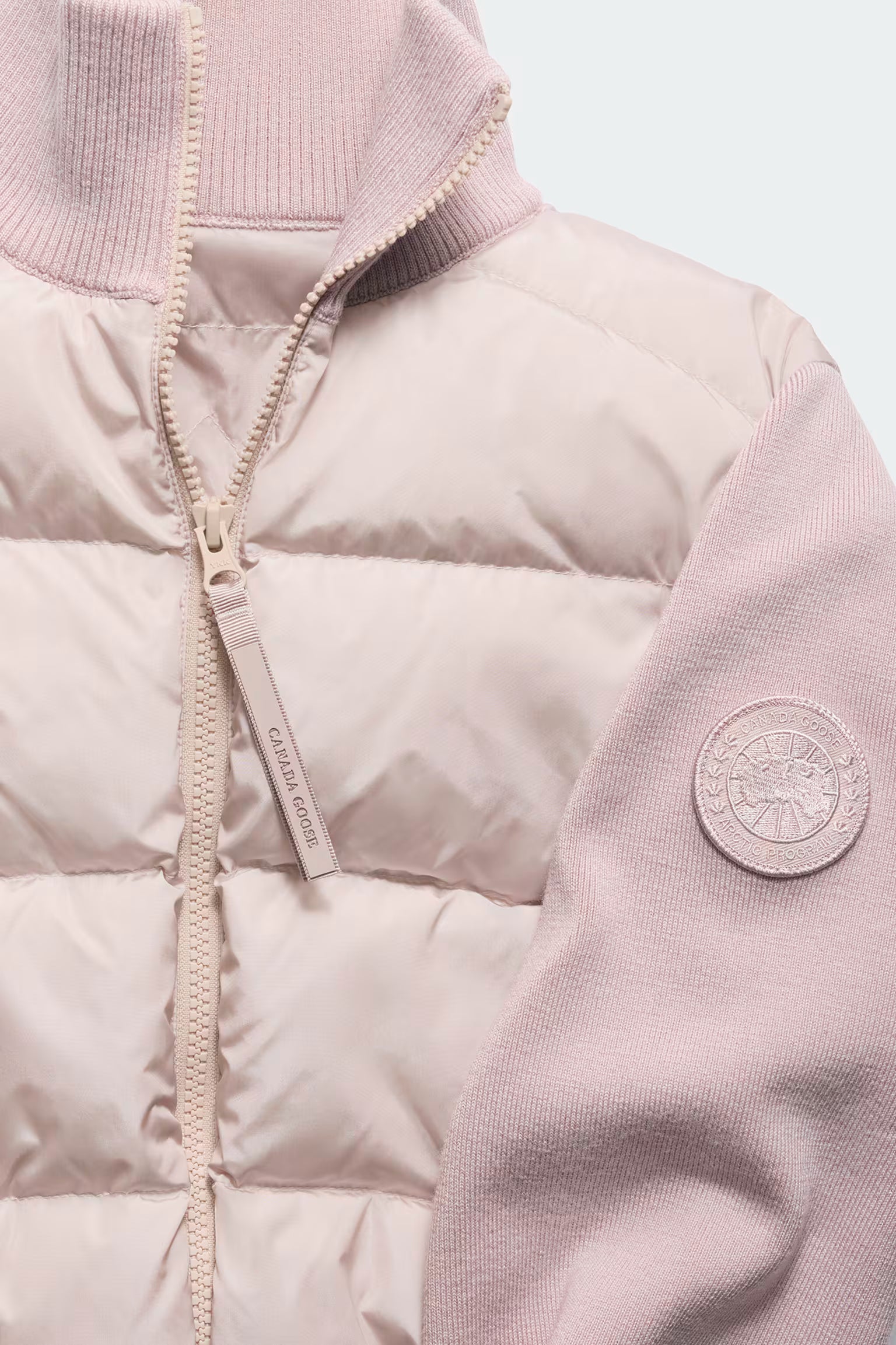 Canada Goose Women's HyBridge Wide Quilt Knit Jacket TD - Lucent Rose