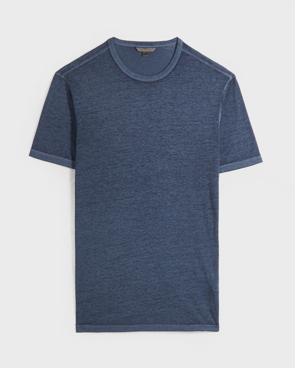 John Varvatos BALE SS Burnout Crew in Oiled Blue