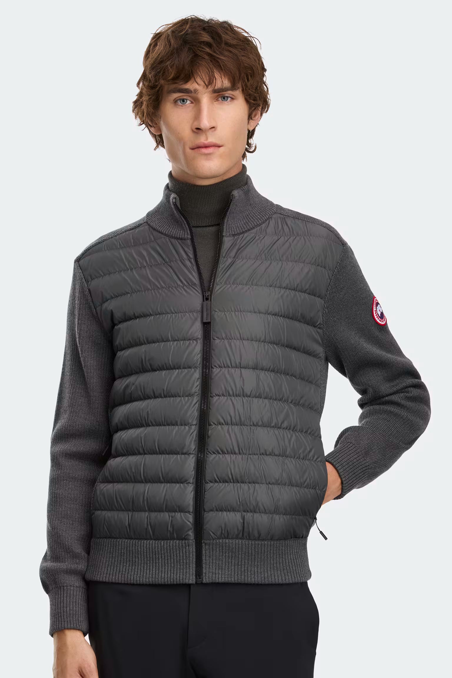 Canada Goose Men's HyBridge Knit Jacket - Iron Grey