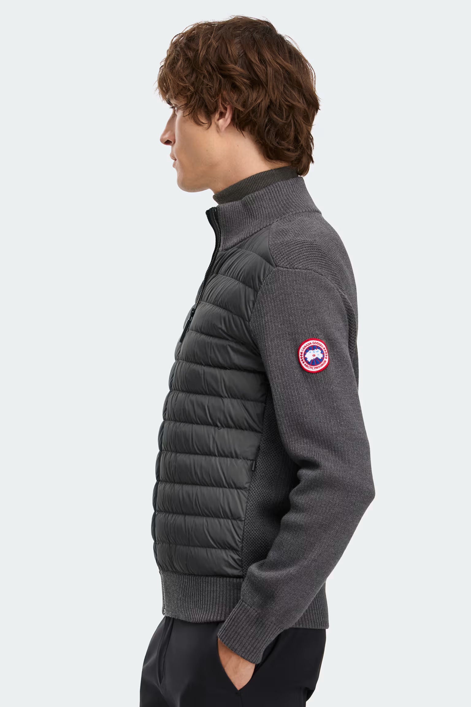 Canada Goose Men's HyBridge Knit Jacket - Iron Grey