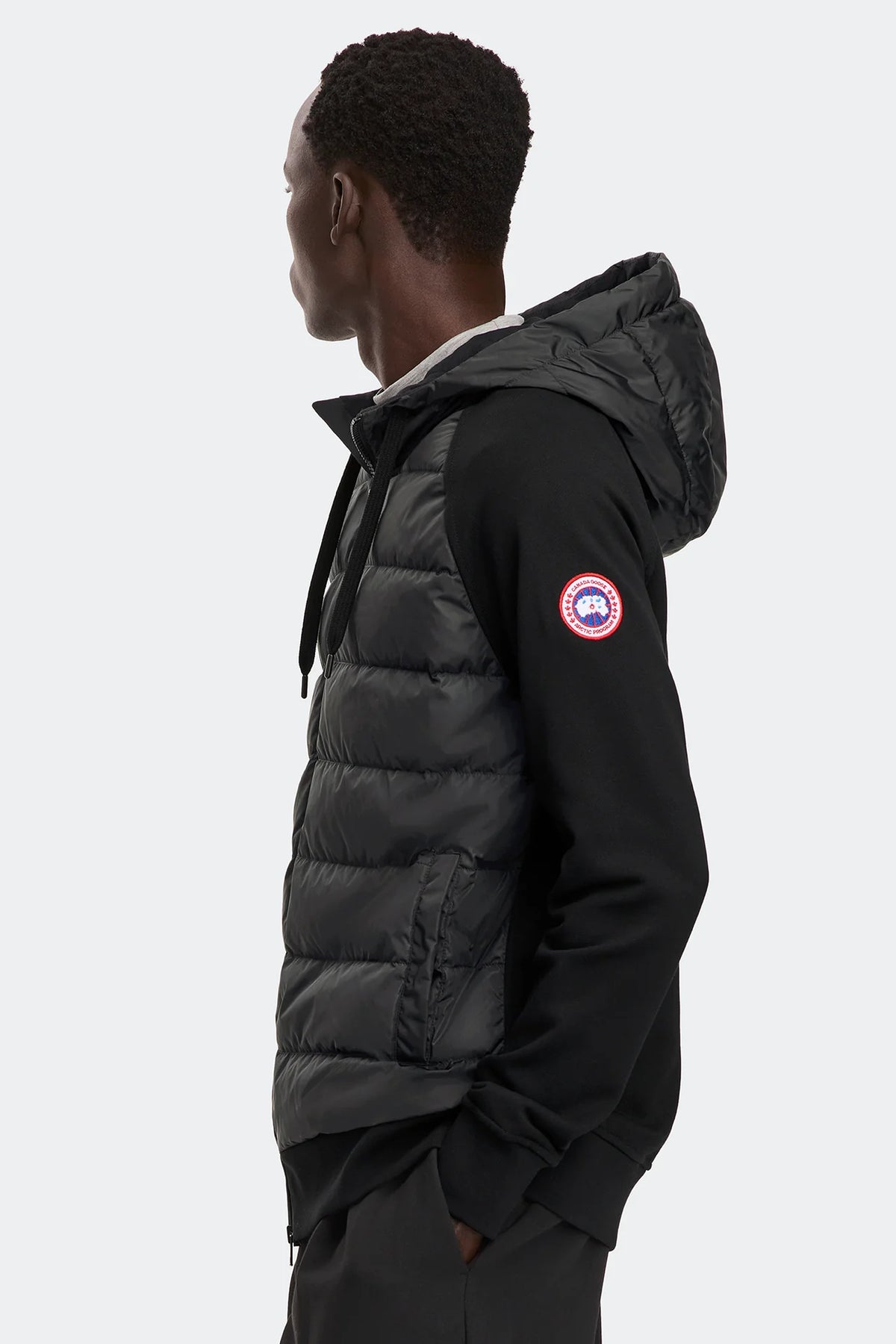 Canada Goose Men's HyBridge Huron Full Zip Hoody - Black