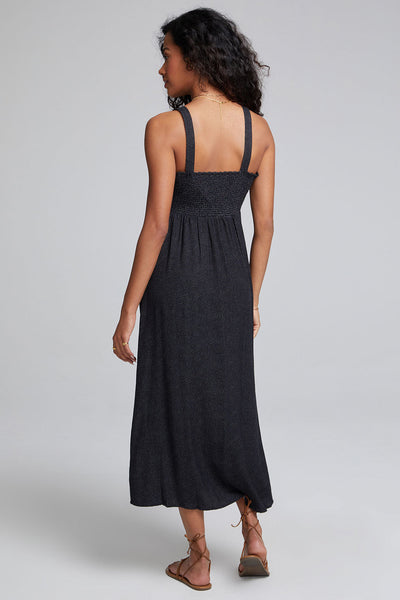 Saltwater Luxe Shali Midi Dress in Black