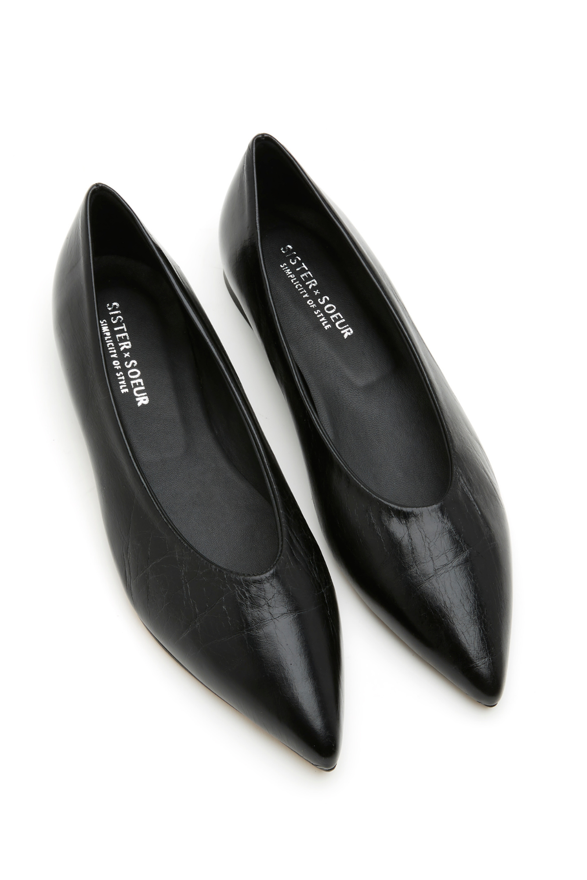 Sister Soeur Billie Leather Flat in Black
