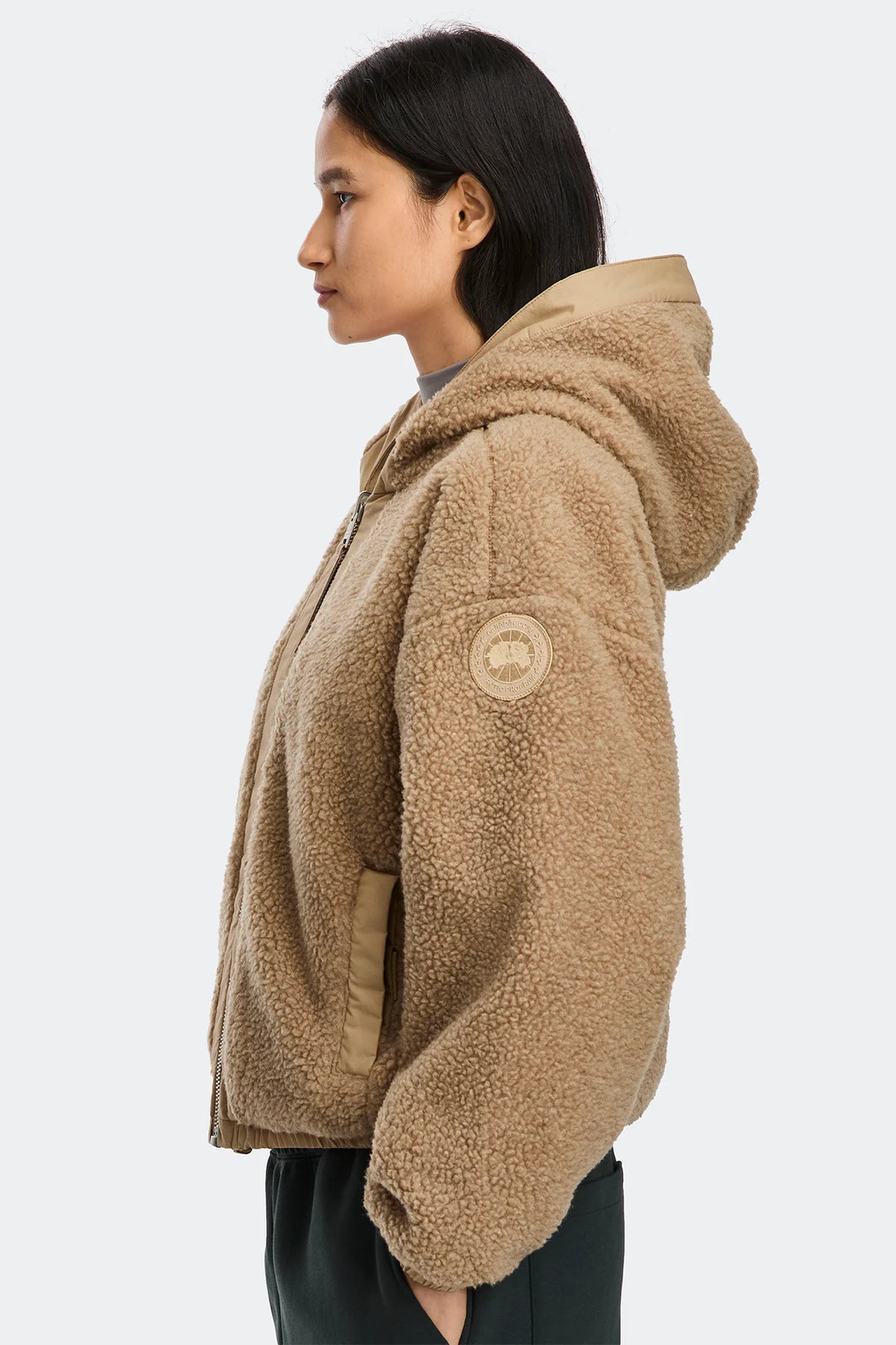 Canada Goose Women's Alberni Reversible Fleece Bomber - Stratus Grey/Anchor Grey
