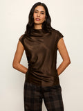 Sanctuary Nights With You Satin Shell in Espresso Martini