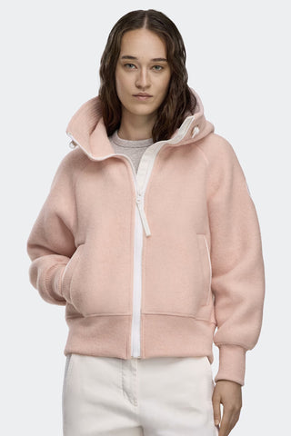 Canada Goose Women's Chilliwack Bomber Kind Fleece White Label - Vintage Rose
