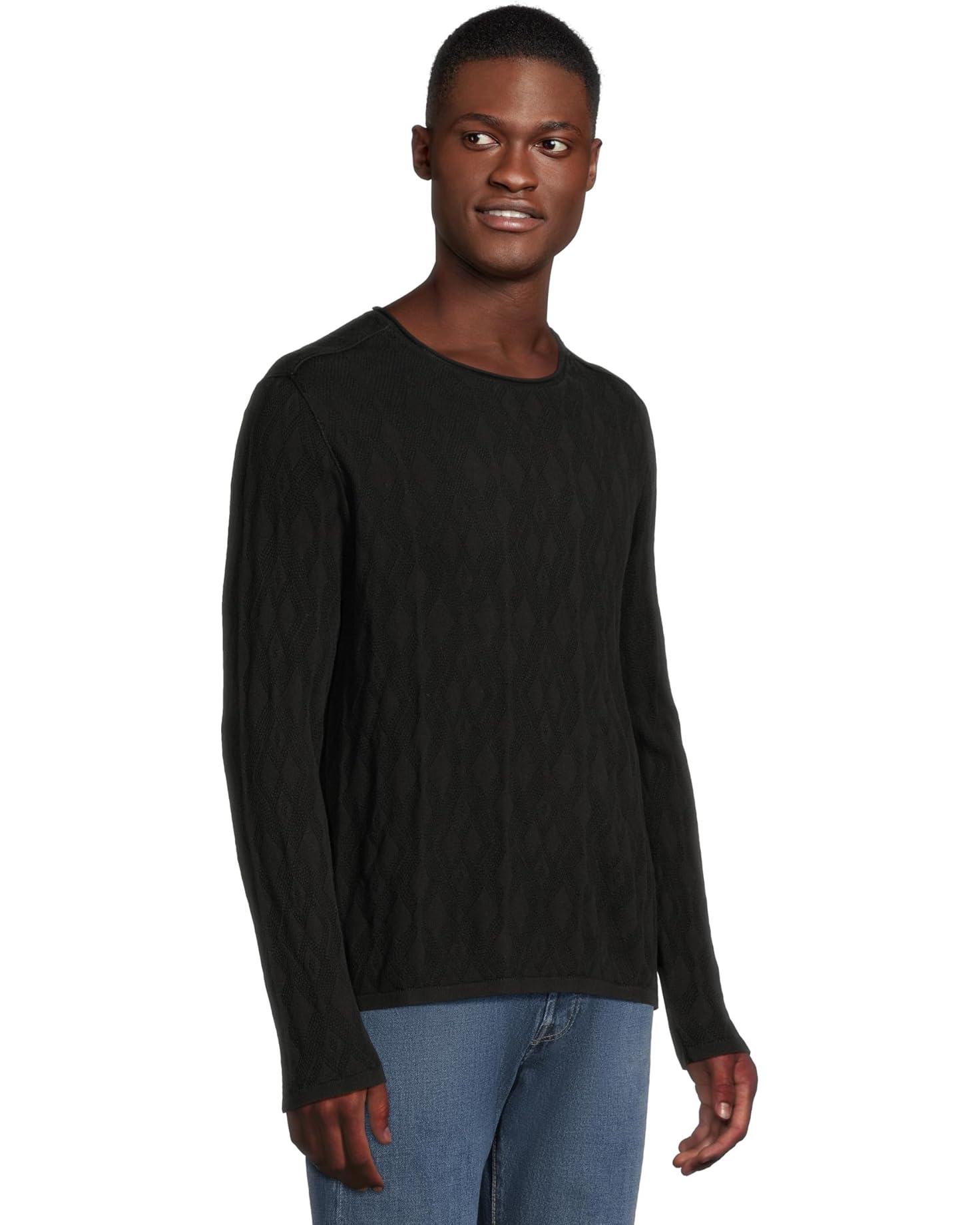 John Varvatos Brycen Crew - Black