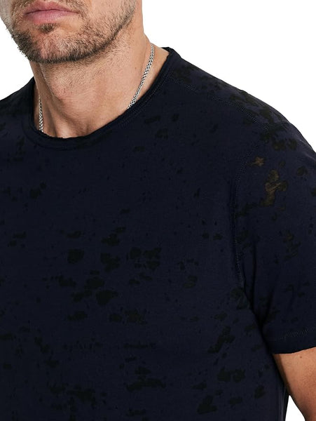 John Varvatos EDEN Burnout Crew - Ink Blue