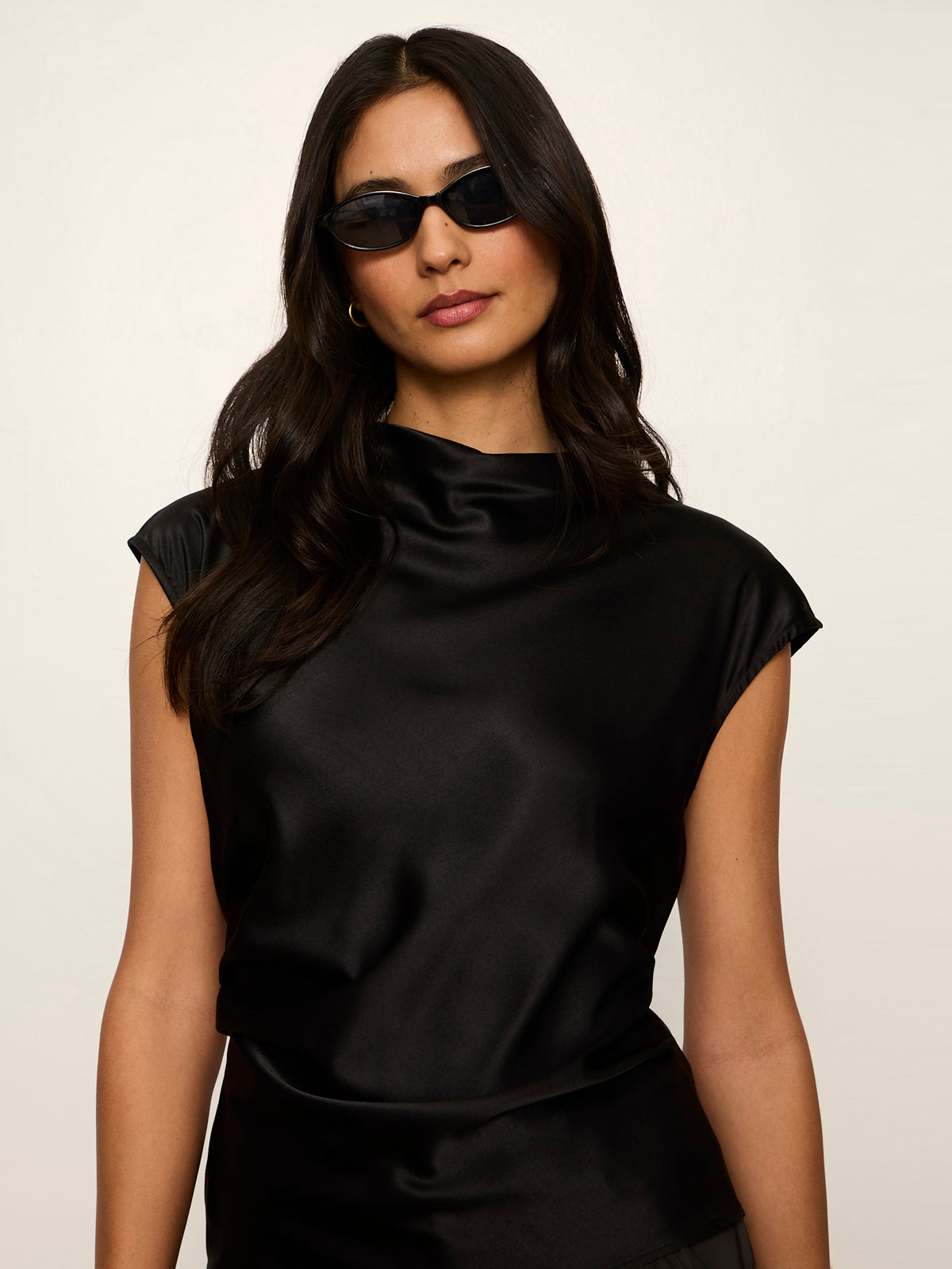 Sanctuary Nights With You Satin Shell in Black