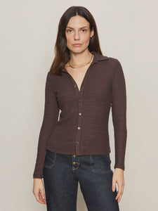 Sanctuary Textured Knit Dreamgirl Top in Semi Sweet