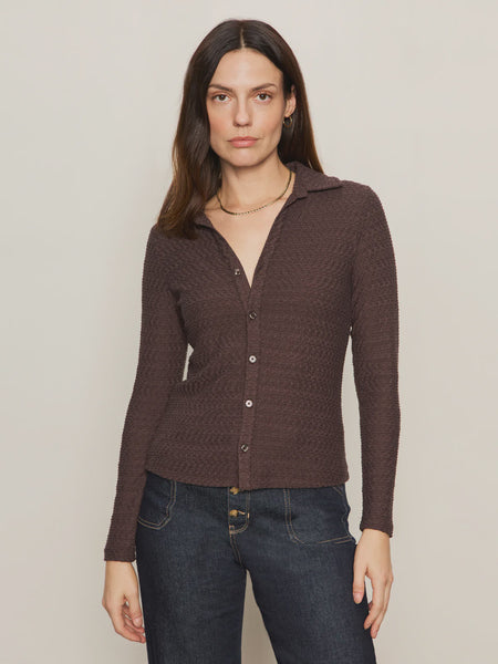 Sanctuary Textured Knit Dreamgirl Top in Semi Sweet