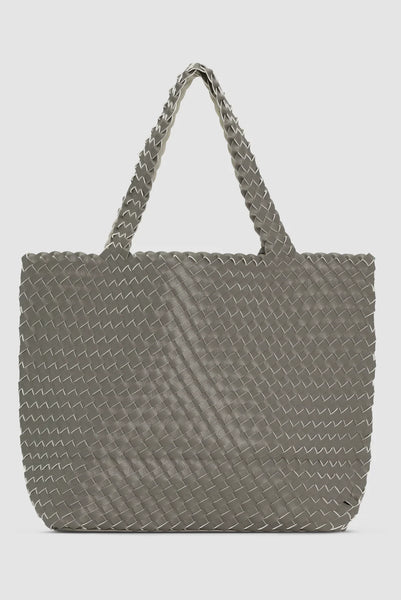 Ilse Jacobsen Reversible Tote Bag in Falcon/Eggwhite