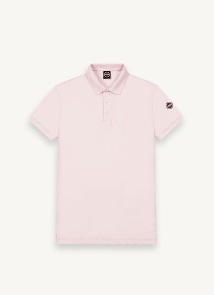 COLMAR Men's Stretch Pique Cotton Polo - Barely Pink