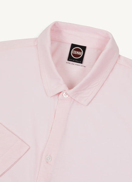COLMAR Men's Cotton Jersey Shirt - Barely Pink