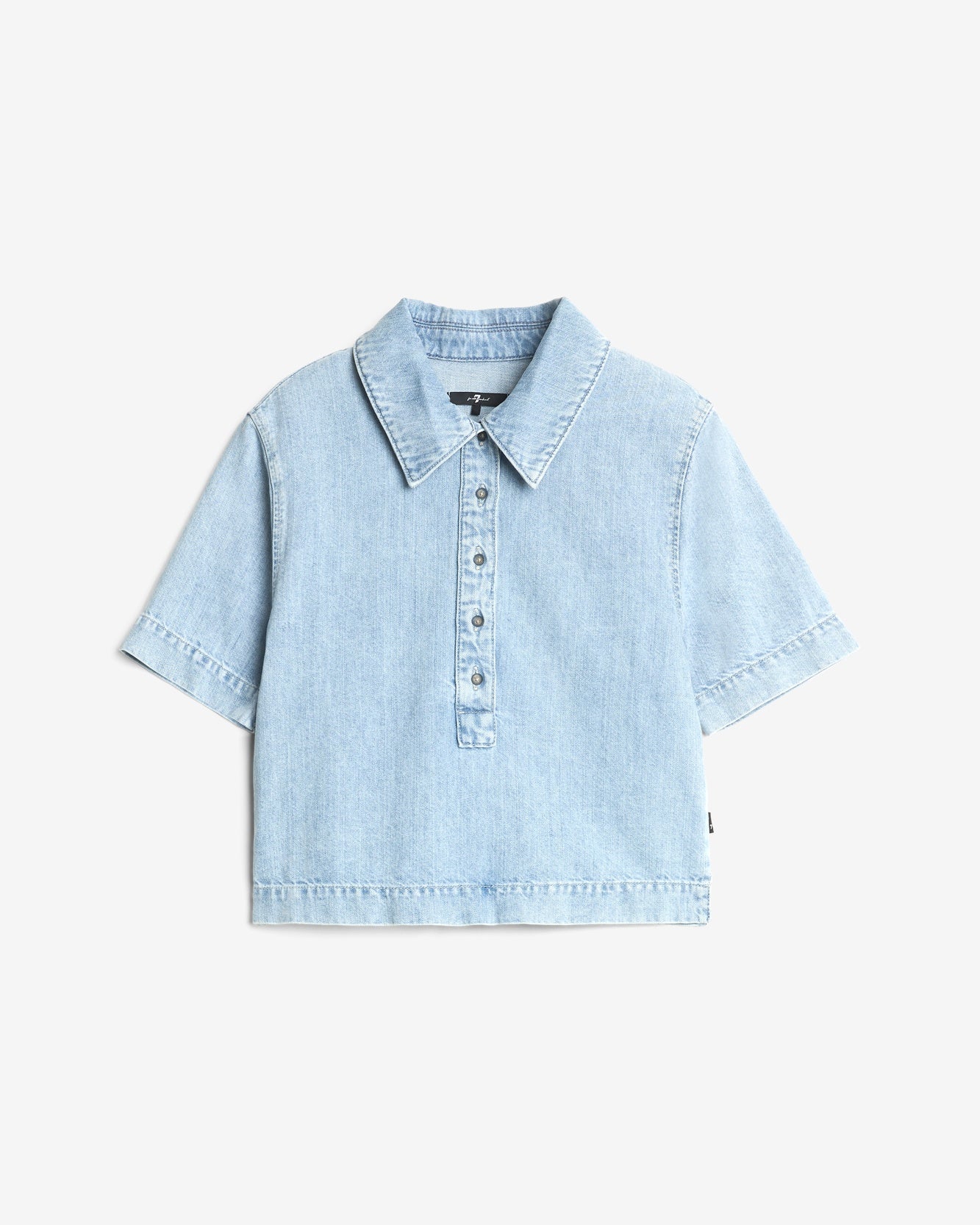 7 For All Mankind Short Sleeve Polo Top in Kansas