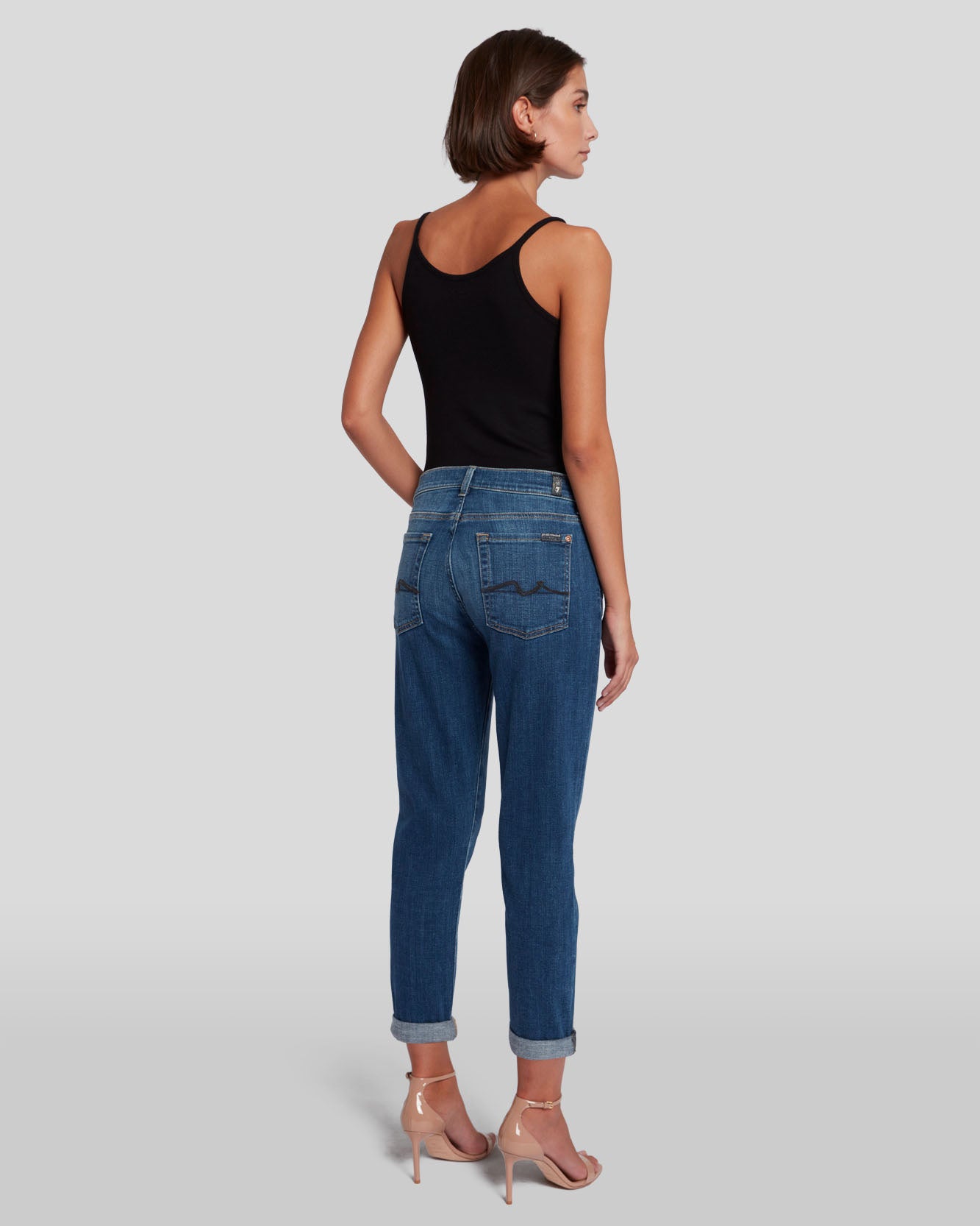 7FAM Josefina Boyfriend Jean in Luxe Vintage Broken Twill BTVT