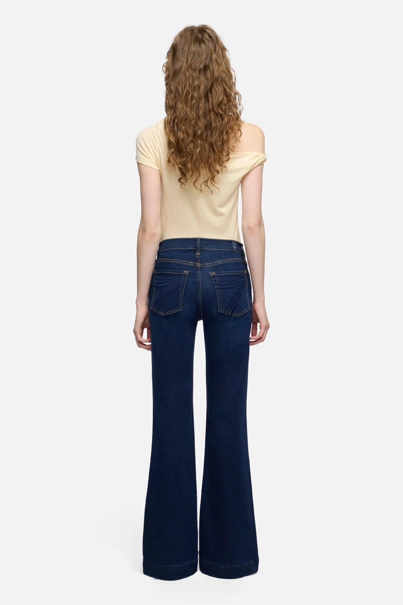 7 For All Mankind Dojo Wide Leg Trouser in Tried and True