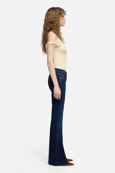 7 For All Mankind Dojo Wide Leg Trouser in Tried and True