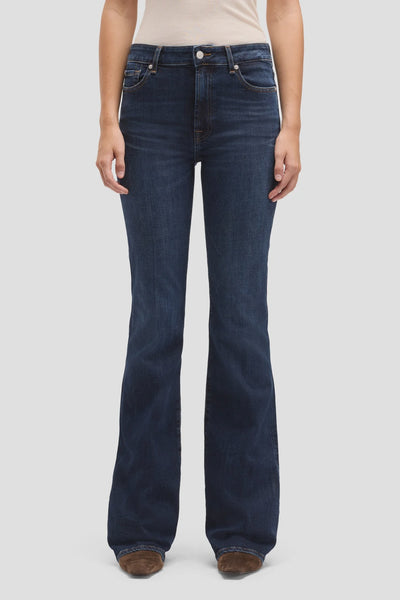 7 For All Mankind Leggy Bootcut Midrise Jean in Midnight Fade