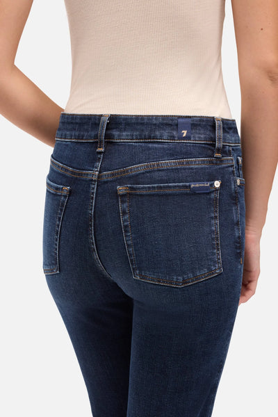 7 For All Mankind Leggy Bootcut Midrise Jean in Midnight Fade