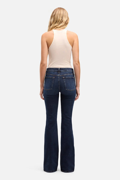 7 For All Mankind Leggy Bootcut Midrise Jean in Midnight Fade