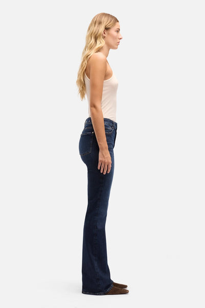 7 For All Mankind Leggy Bootcut Midrise Jean in Midnight Fade
