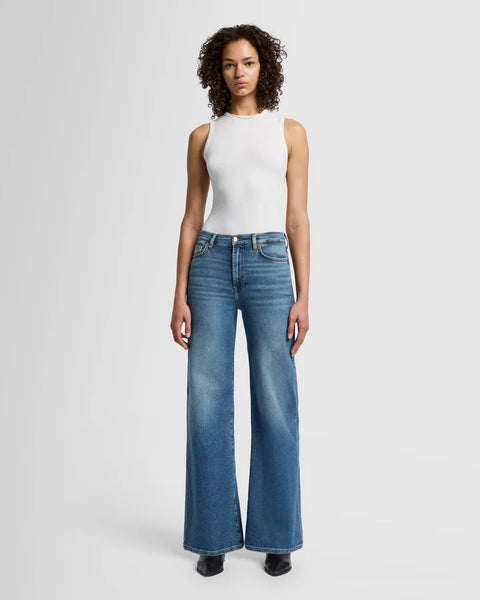 7 For All Mankind Ultra Hi Rise Jo in Sea Level