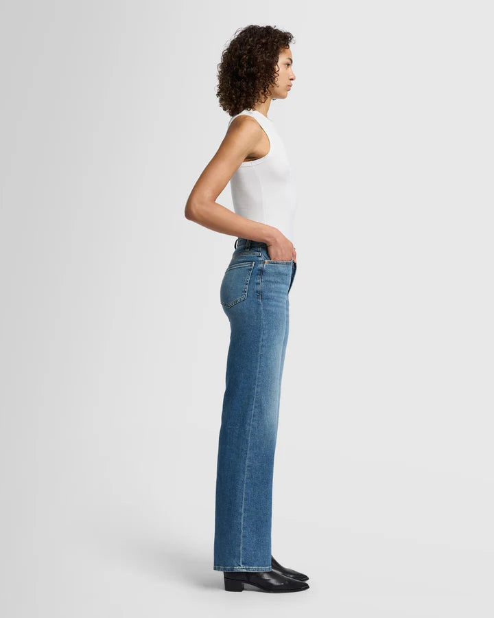 7 For All Mankind Ultra Hi Rise Jo in Sea Level