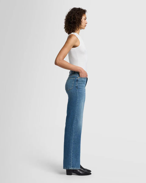 7 For All Mankind Ultra Hi Rise Jo in Sea Level