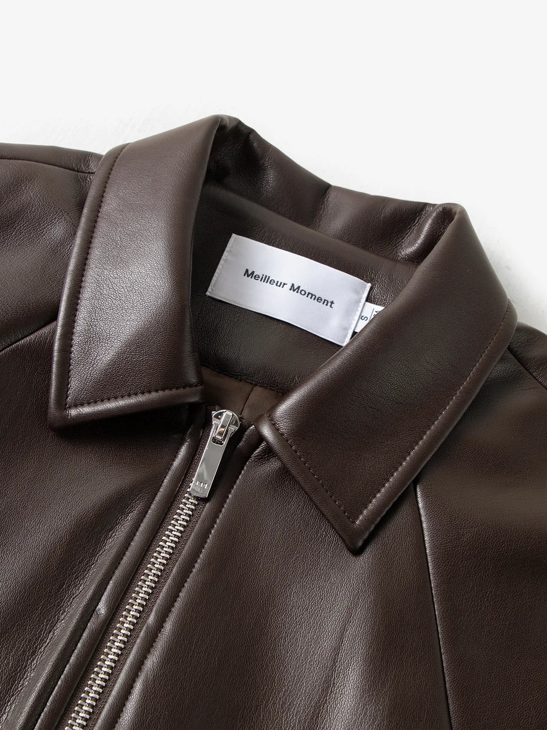 Meilleur Moment Faux Leather Jacket in Dark Maroon