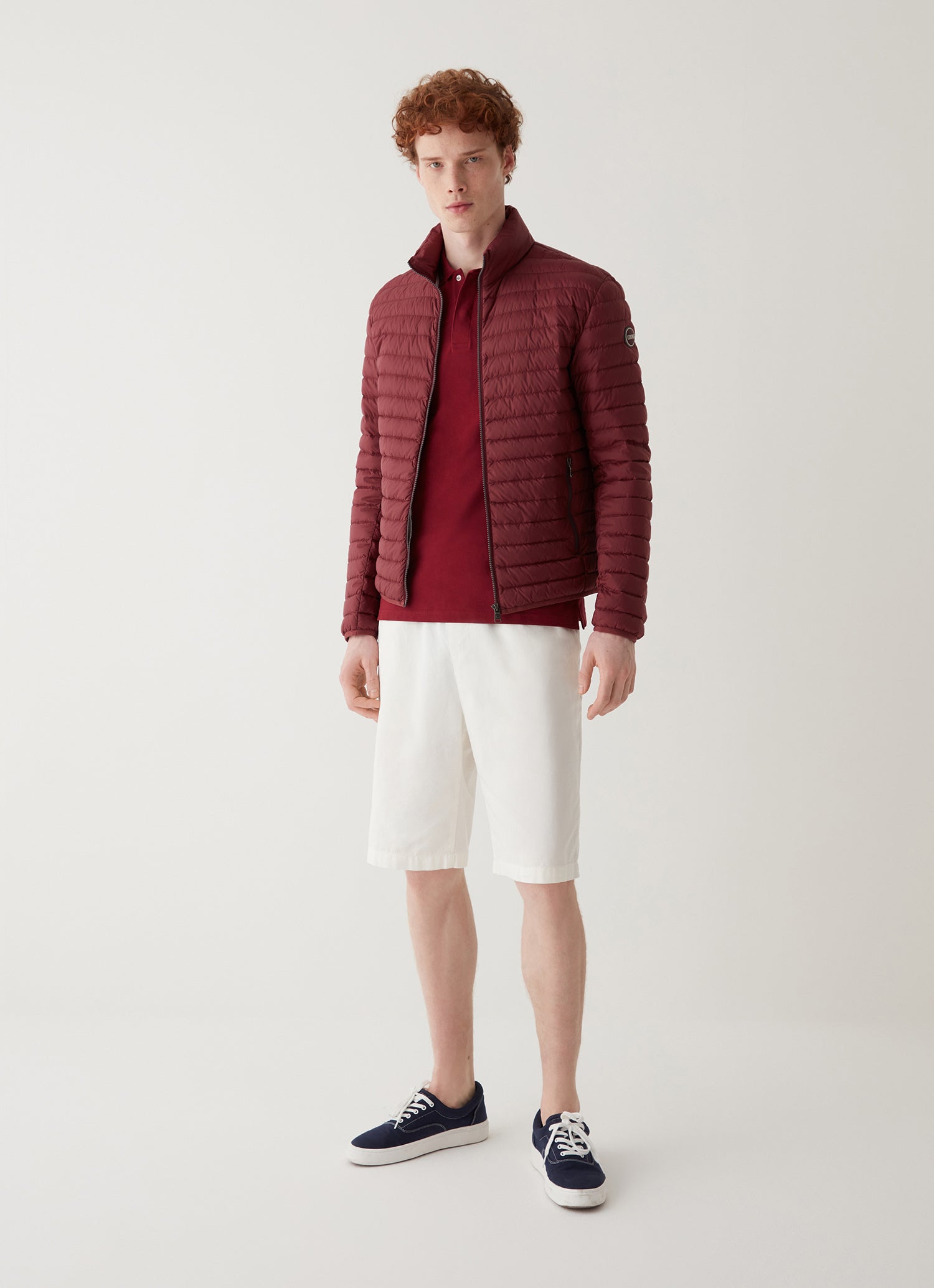 COLMAR Opaque Autumn Down Jacket with Padded Collar - Brownie