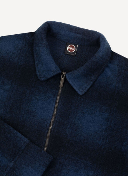 COLMAR Men's Checkmate Knit Zip Sweater in Navy Blue/Admiral